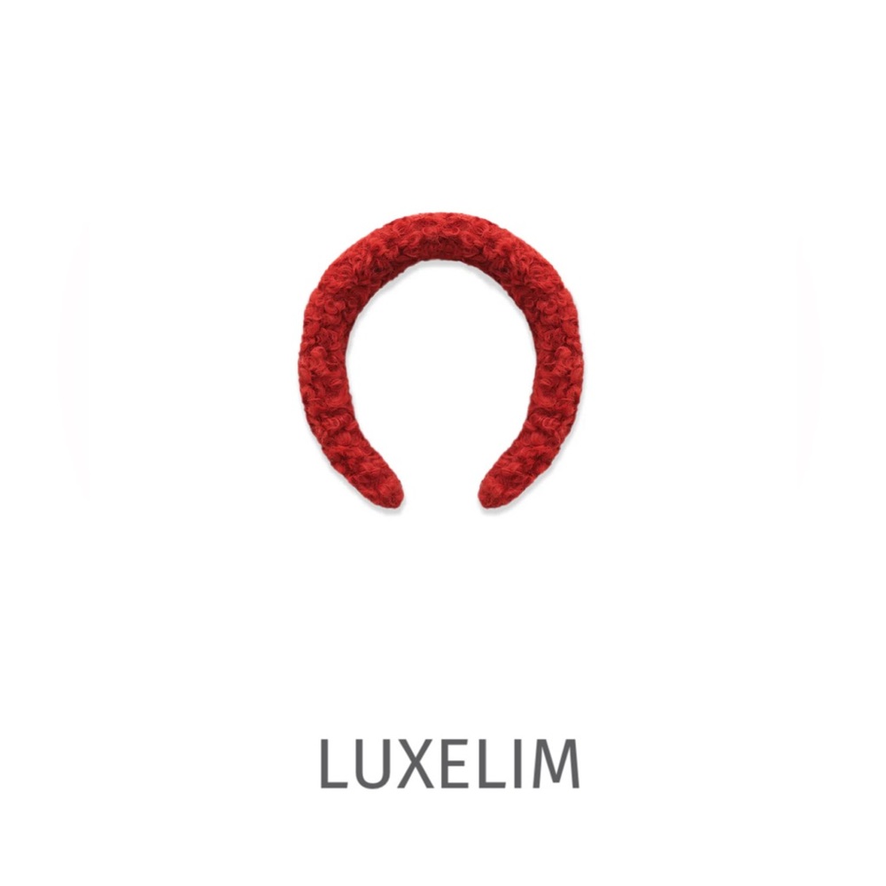 Luxelim one size Teddy headband red